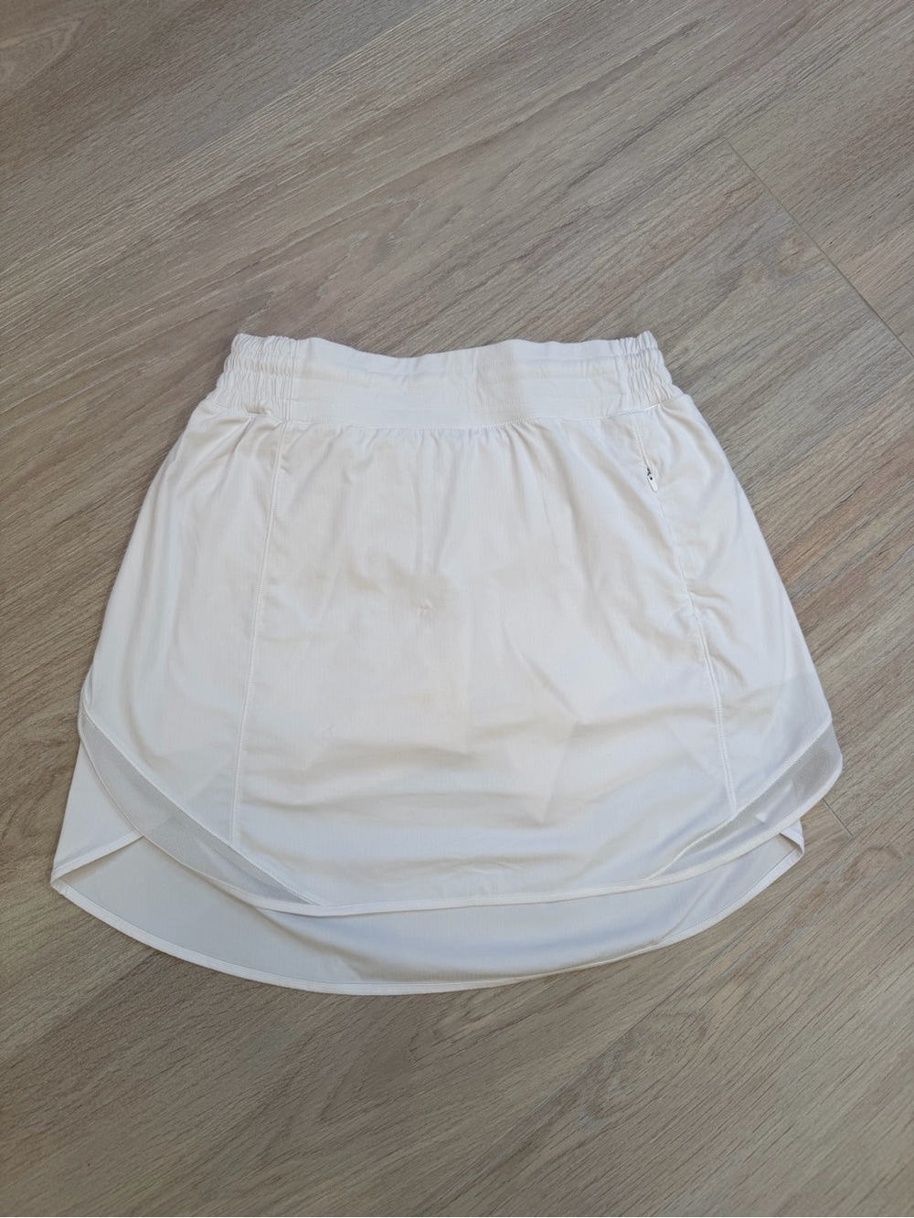Lululemon Women's White Active Skort with Layered Hem